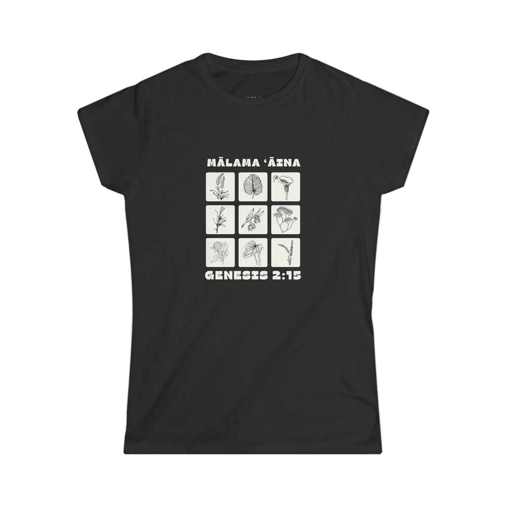 Mālama ʻĀina Womens Tee // Black