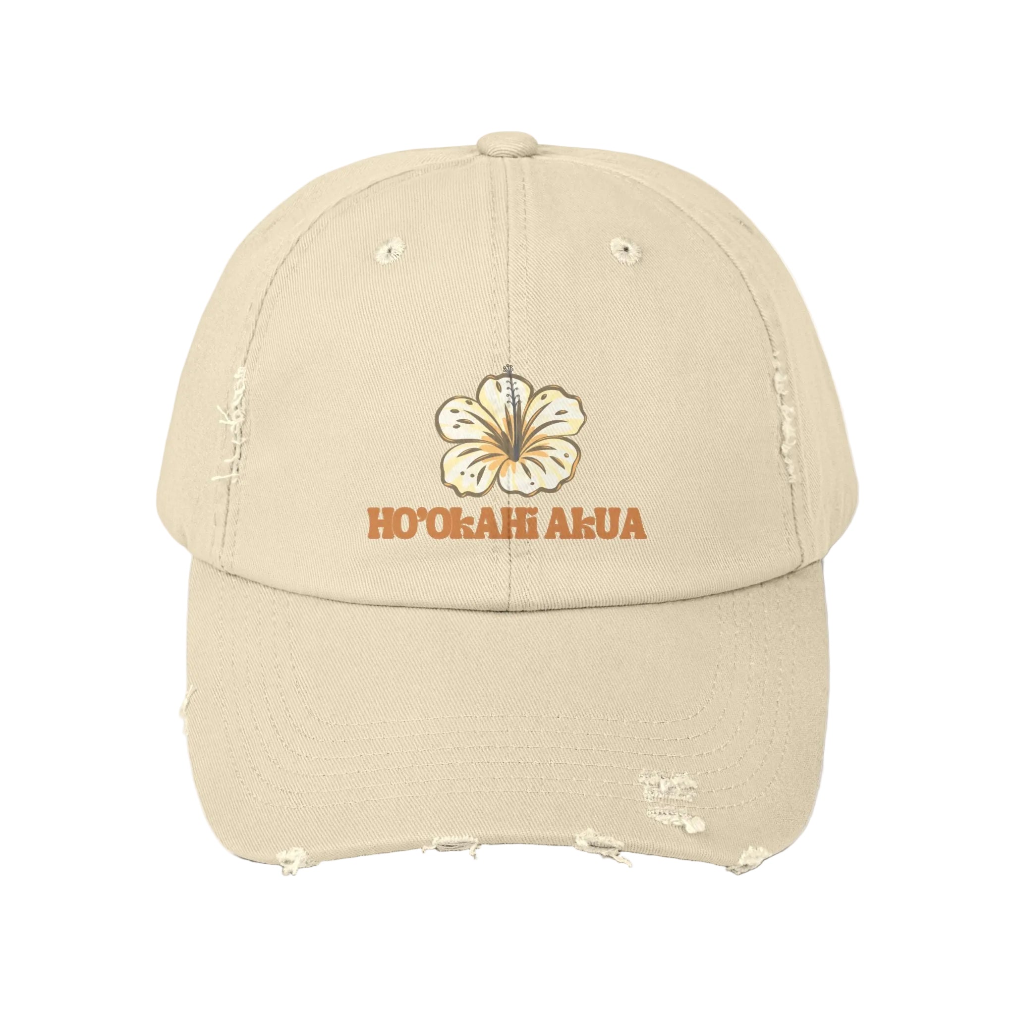 Pua Akua Distressed Cap // Stone