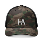 Logo Trucker Hat // Embroidered // Camo