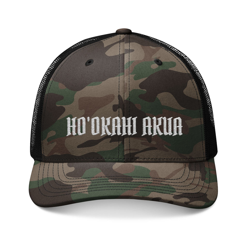 Trucker Hat Logo // Embroidered // Camo
