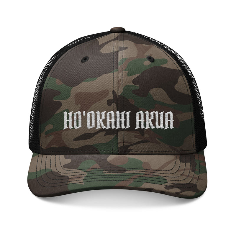 Trucker Hat Logo // Embroidered // Camo