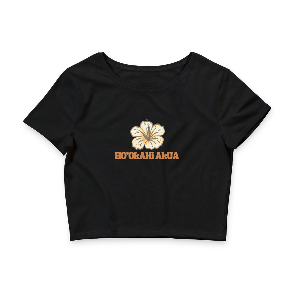 Pua Akua Crop Top // Black