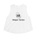 Kīhāpai Long Crop Top // White