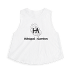 Kīhāpai Long Crop Top // White