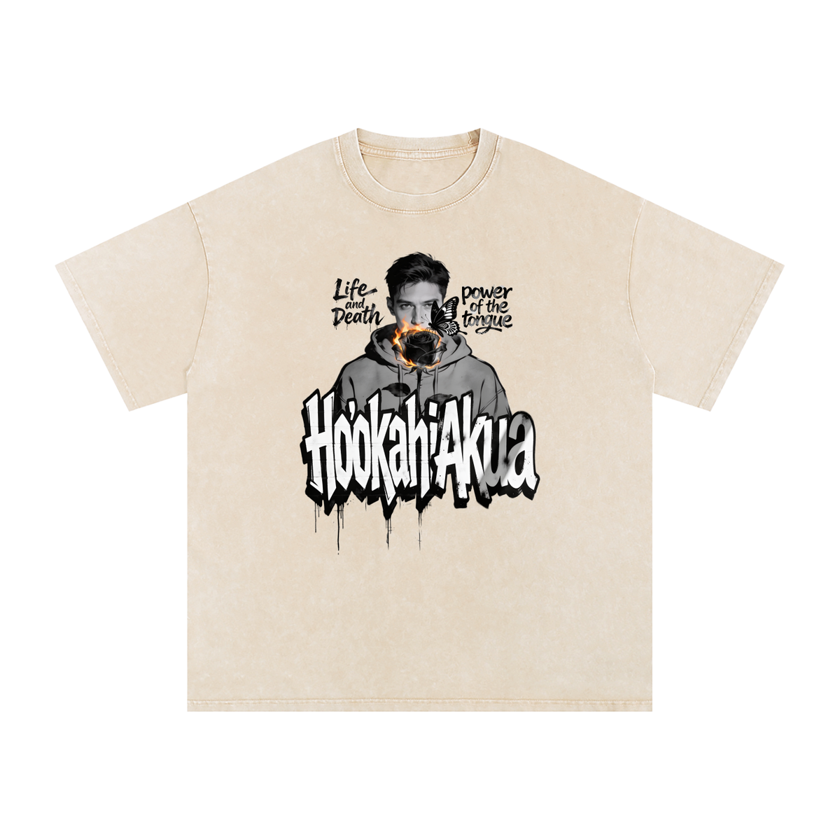 Power of the Tongue Snow Washed Tee