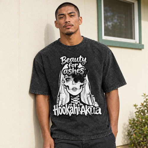 Black tee alternate pose