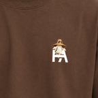 Brown Boo Tee chest-design close-up