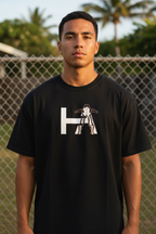 HA Tee Black — Standing