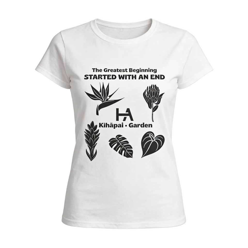 Kīhāpai Garden Women's Tee // White