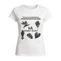 Kīhāpai Garden Women's Tee // White