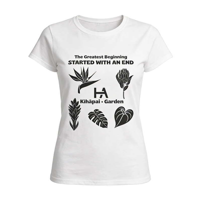 Kīhāpai Garden Women's Tee // White