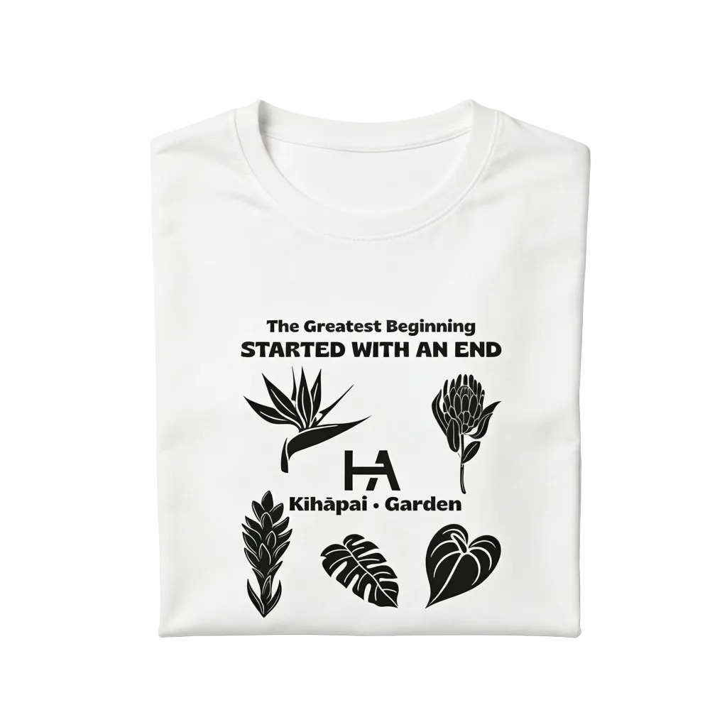 Kīhāpai Garden Women's Tee // White