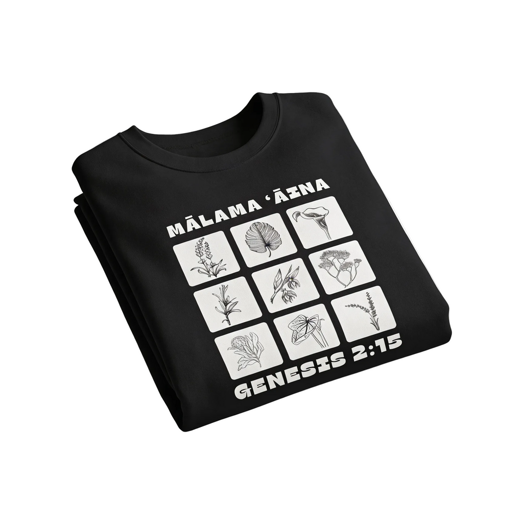 Mālama 'Āina Crewneck // Black