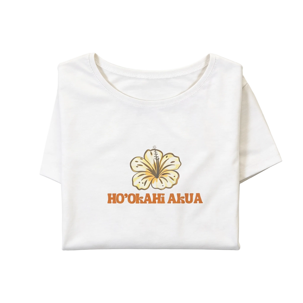 Pua Akua Crop Top // White