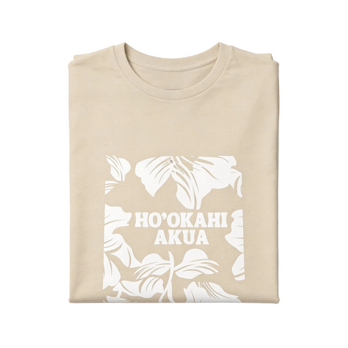 Aka'awa Logo Tee // Sand