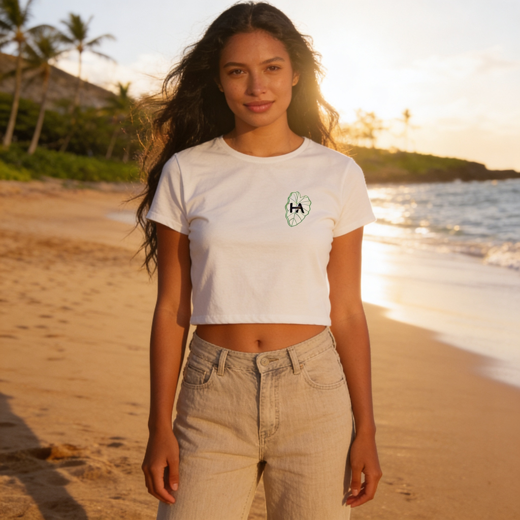 Kalo Crop Top // White