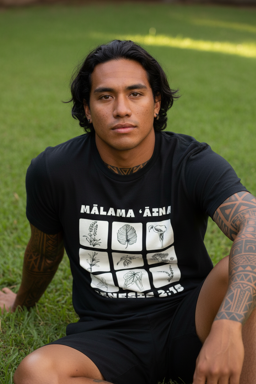 Malama Aina Male Tatted Sitting
