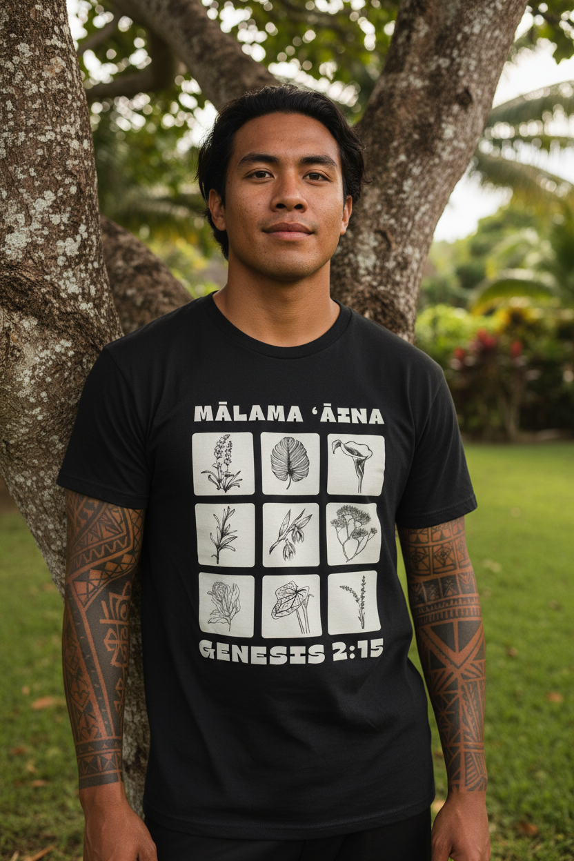 Malama Aina Male Tatted Tree