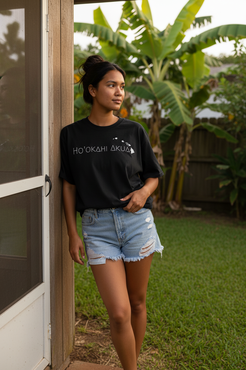 Natural - Woman Black Ripped Shorts Wall