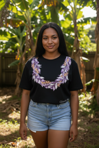 Purple Palaka Lei Tee — Warm Seductive 1