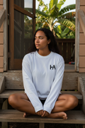 Real - Young Woman White Shirt Steps