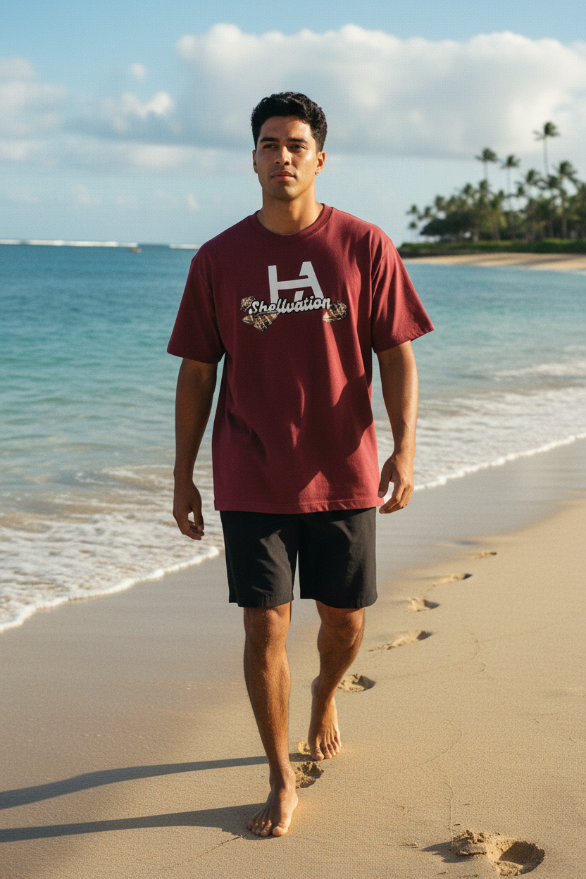 Shellvation Lean Guy - Wine Red