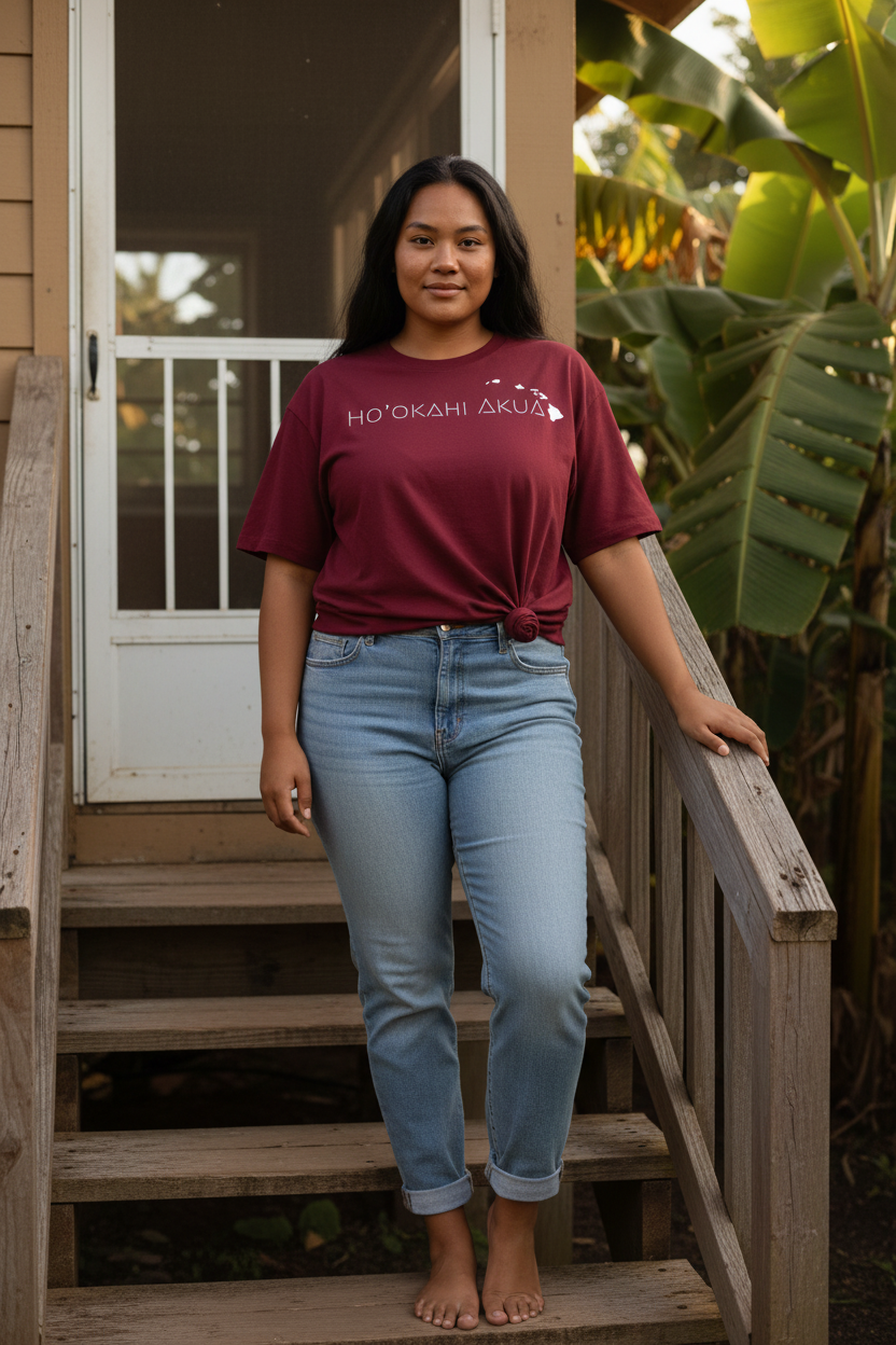 Solo Color - Curvy Woman Wine Red Steps